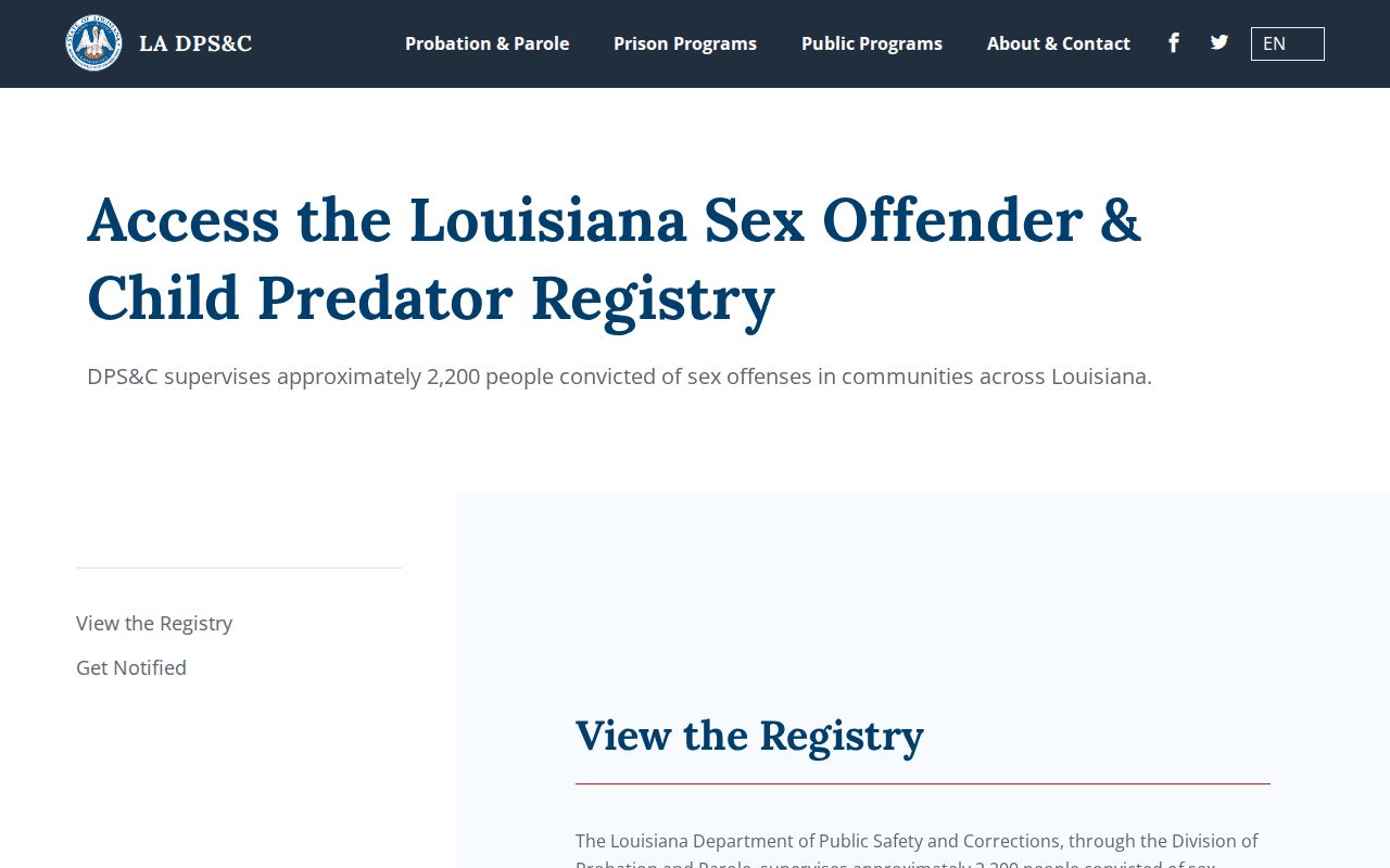 Avoyelles Parish sex offender check Louisiana registry hub